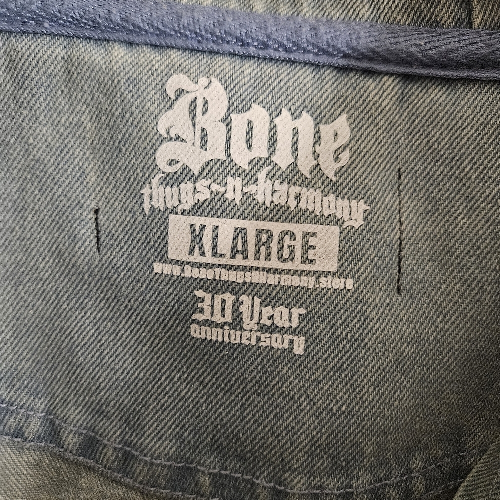 Bone Thugs-n-Harmony Jean Pullover Hoodie Half-zip Velcro Pocket Hand Pockets - Picture 7 of 10